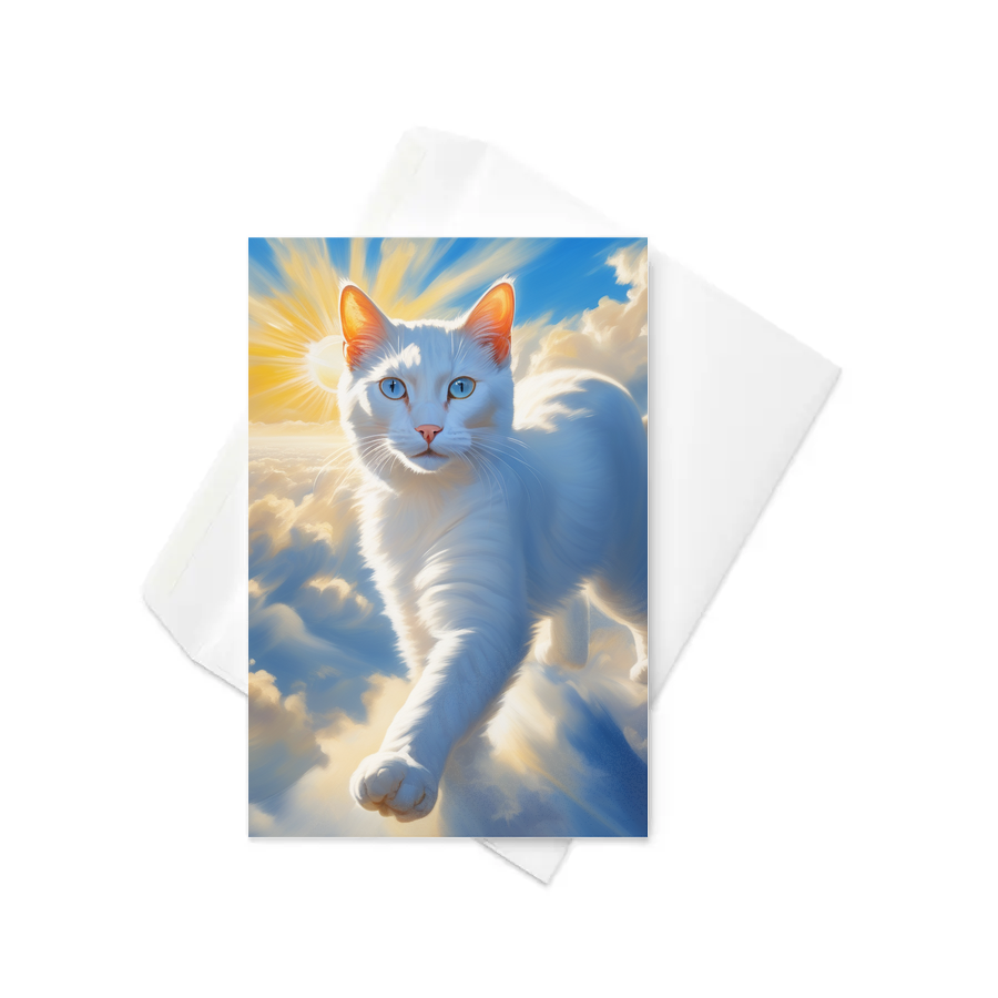 PugMug Custom White Exotic Cat Greeting Card