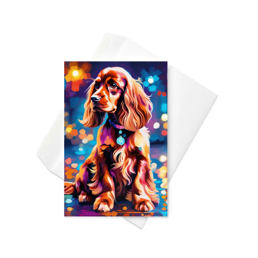 PugMug Custom English Cocker Spaniel Greeting Card