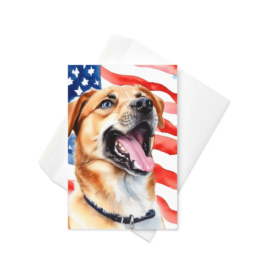 PugMug Custom Blue Greeting Card