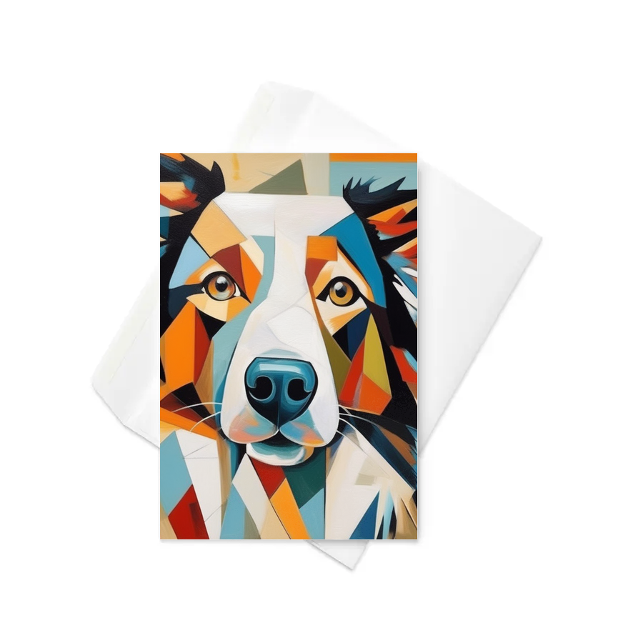PugMug Custom Border Collie Greeting Card