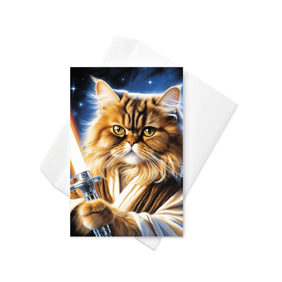 PugMug Custom Tabby Persian Cat Greeting Card