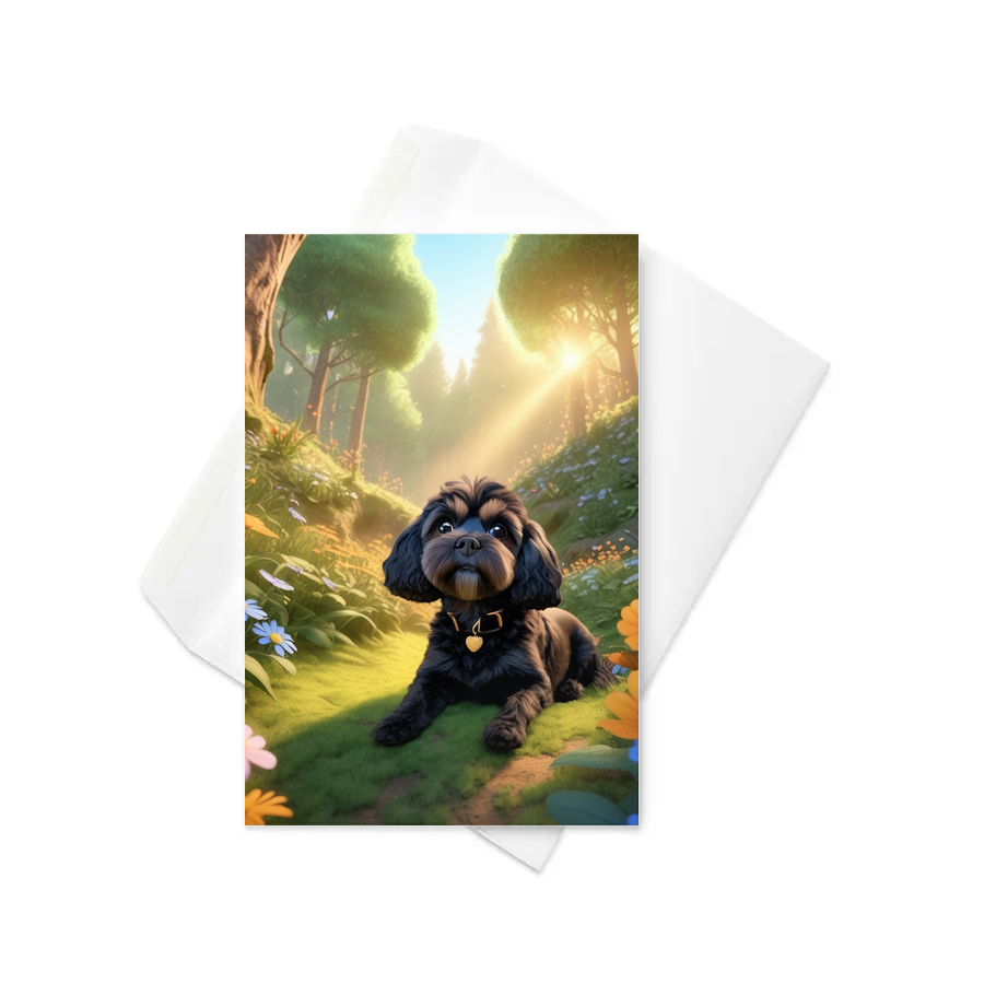 PugMug Custom Lily Greeting Card