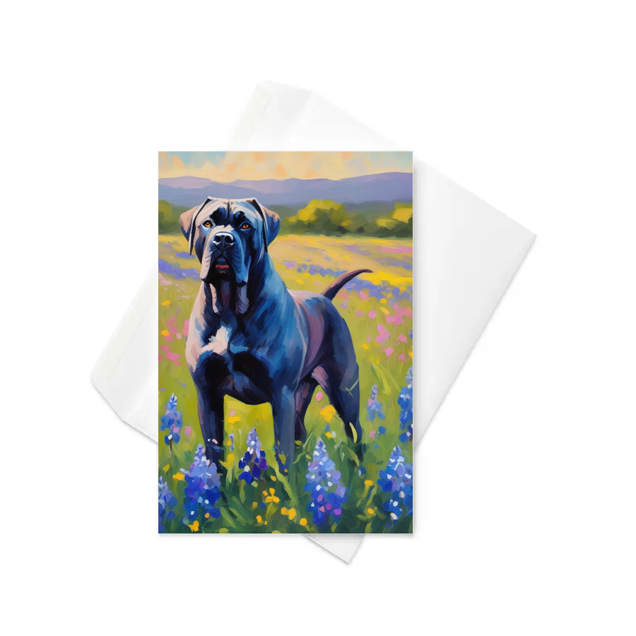 PugMug Custom Cane Corso Greeting Card