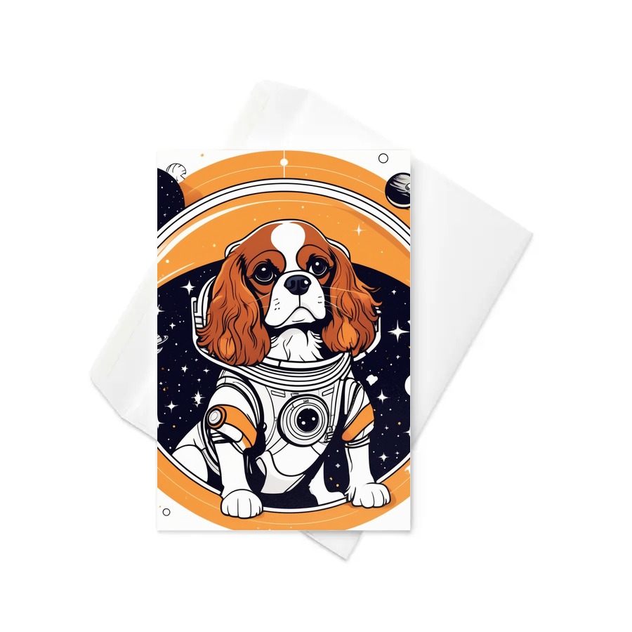 PugMug Custom Cavalier King Charles Spaniel Greeting Card