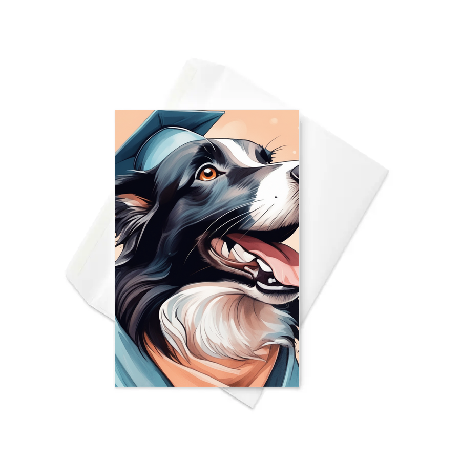 PugMug Custom Border Collie Greeting Card