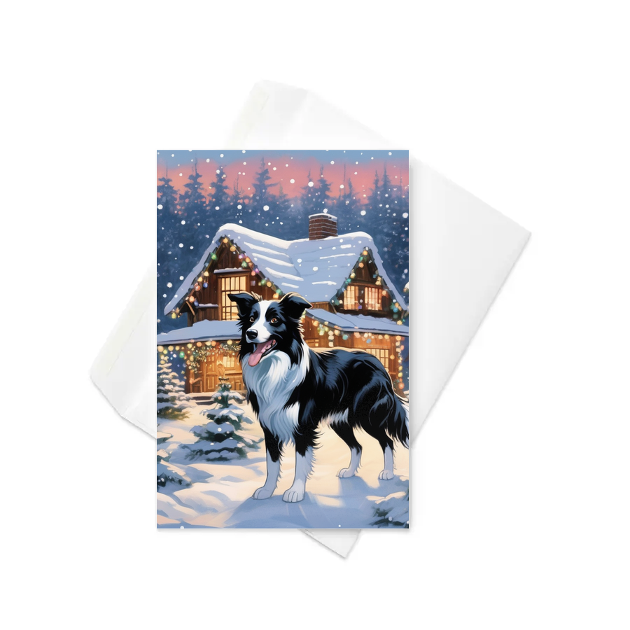 PugMug Custom Border Collie Greeting Card