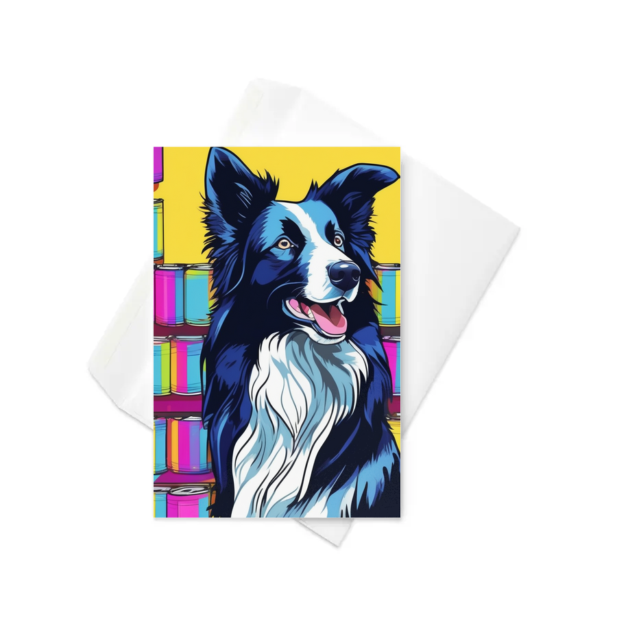 PugMug Custom Border Collie Greeting Card