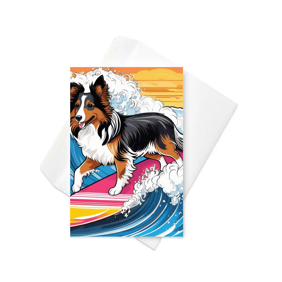 PugMug Custom Shetland Sheepdog Greeting Card