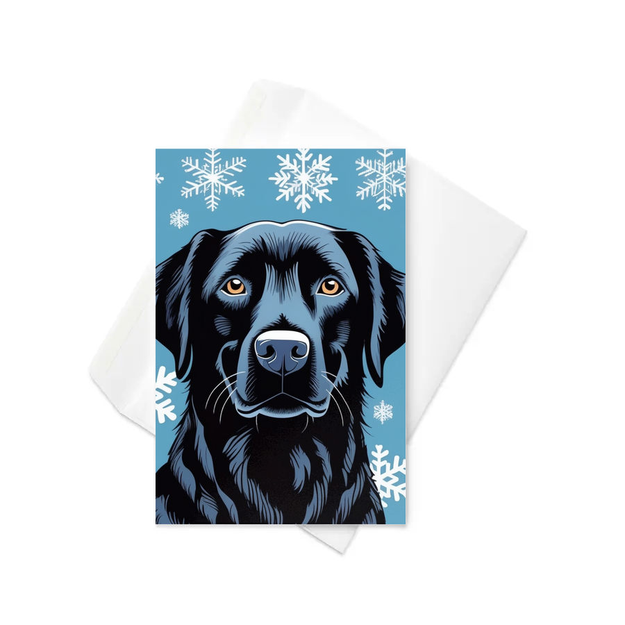 PugMug Custom Black Labrador Retriever Greeting Card