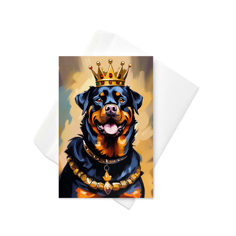 PugMug Custom Rottweiler Greeting Card