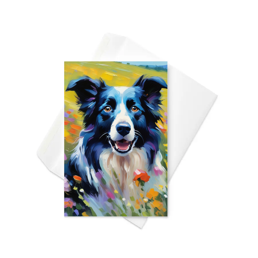 PugMug Custom Border Collie Greeting Card