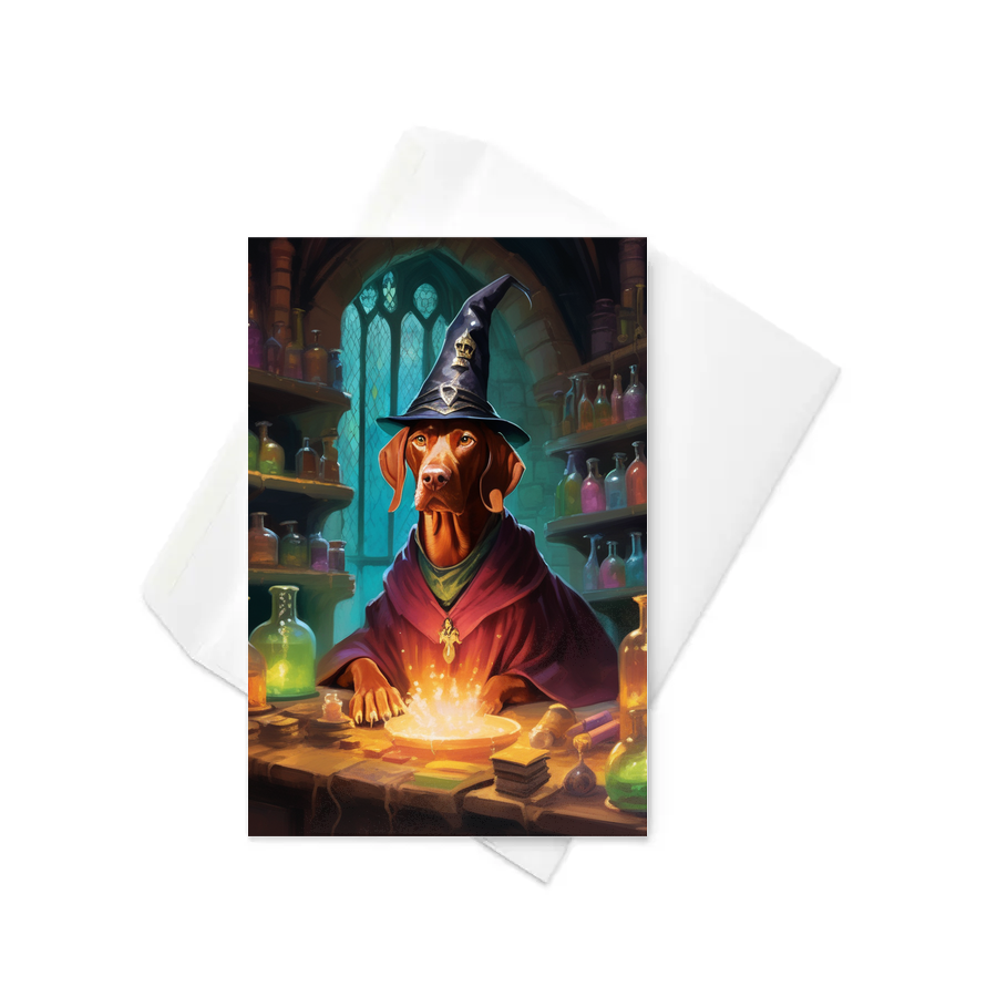 PugMug Custom Vizsla Greeting Card