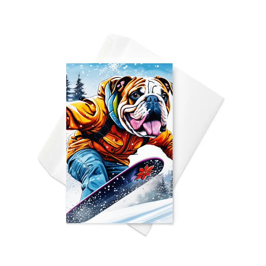 PugMug Custom Bulldog Greeting Card