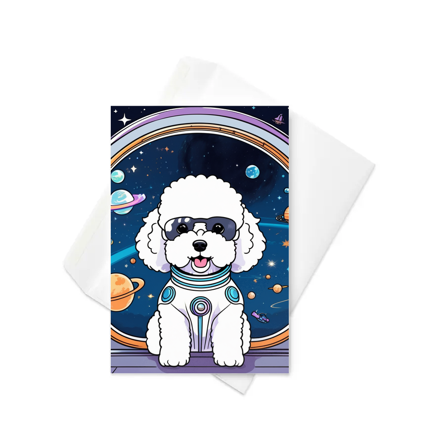 PugMug Custom Bichons Frise Greeting Card