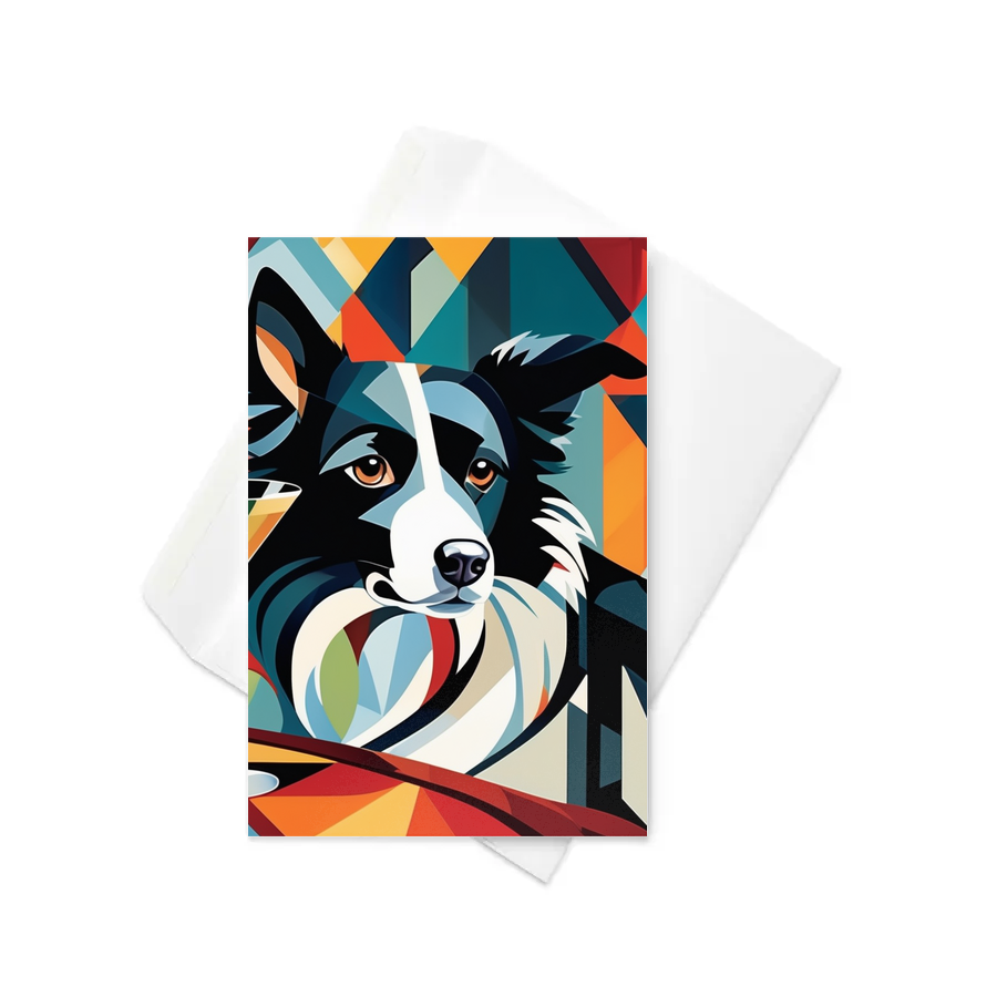 PugMug Custom Border Collie Greeting Card