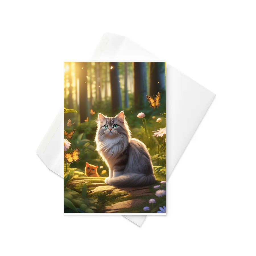 PugMug Custom Tabby Persian Cat Greeting Card