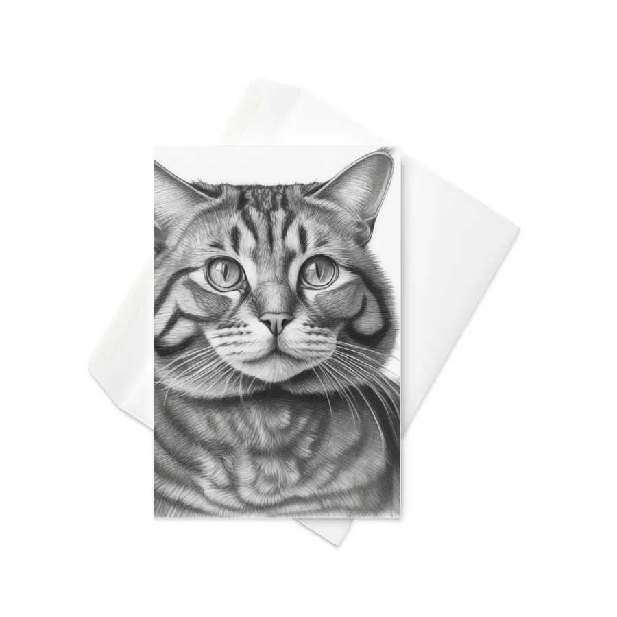 PugMug Custom Tabby Exotic Cat Greeting Card