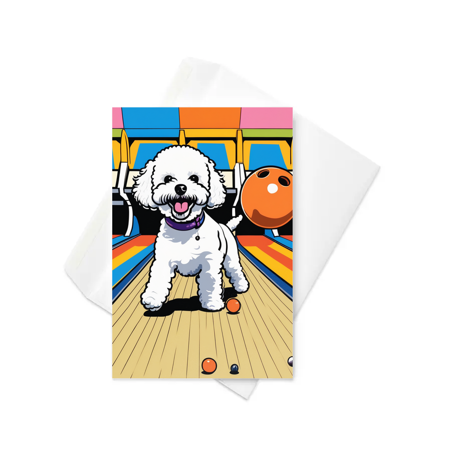 PugMug Custom Bichons Frise Greeting Card