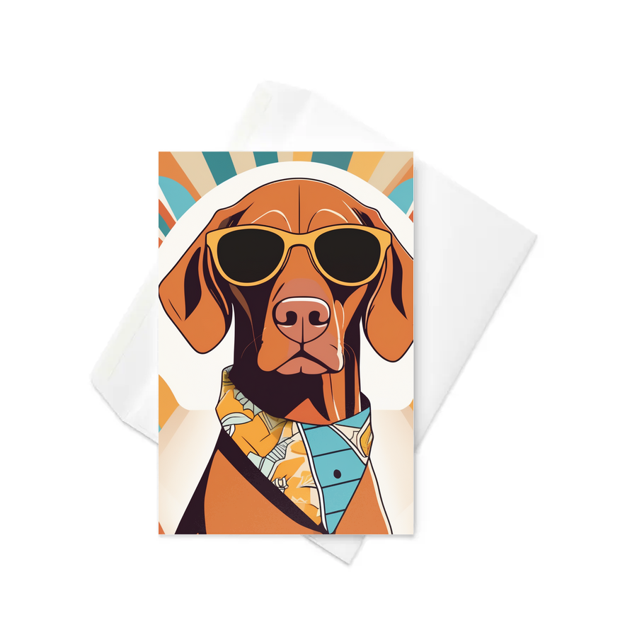 PugMug Custom Vizsla Greeting Card