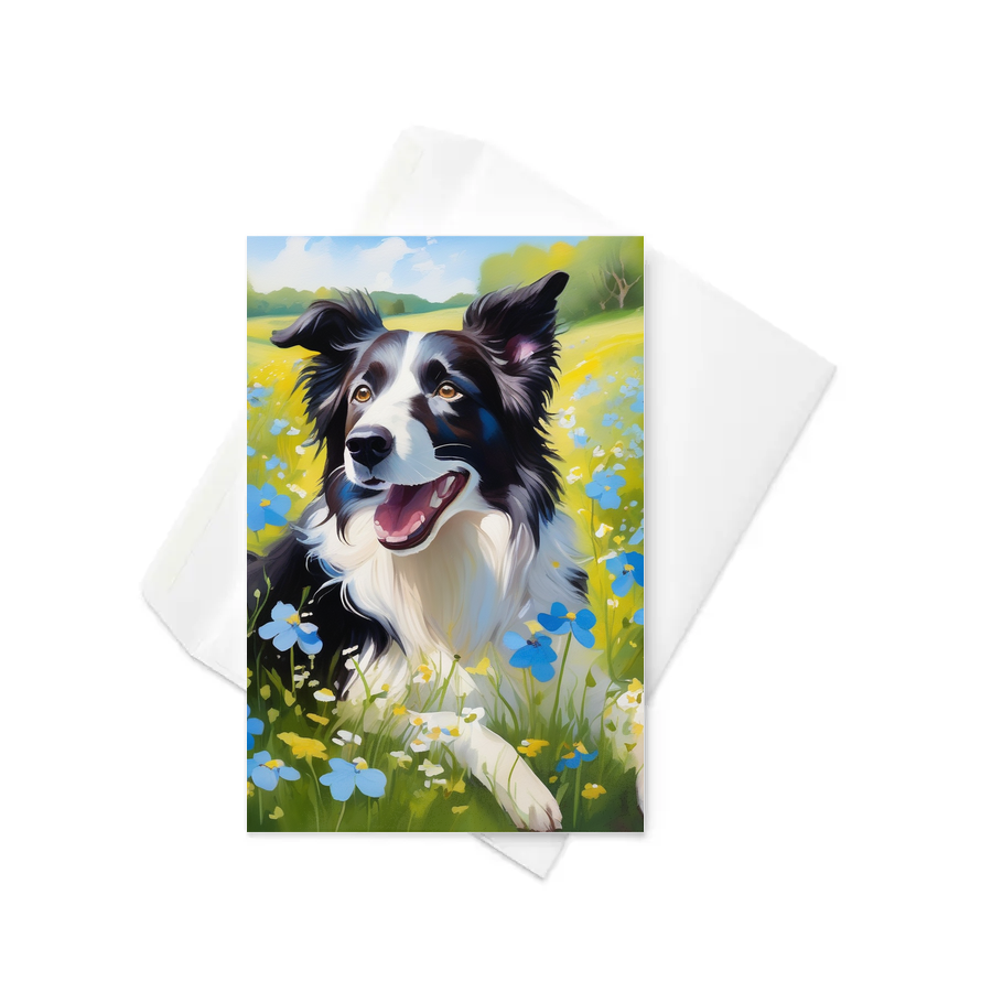 PugMug Custom Border Collie Greeting Card