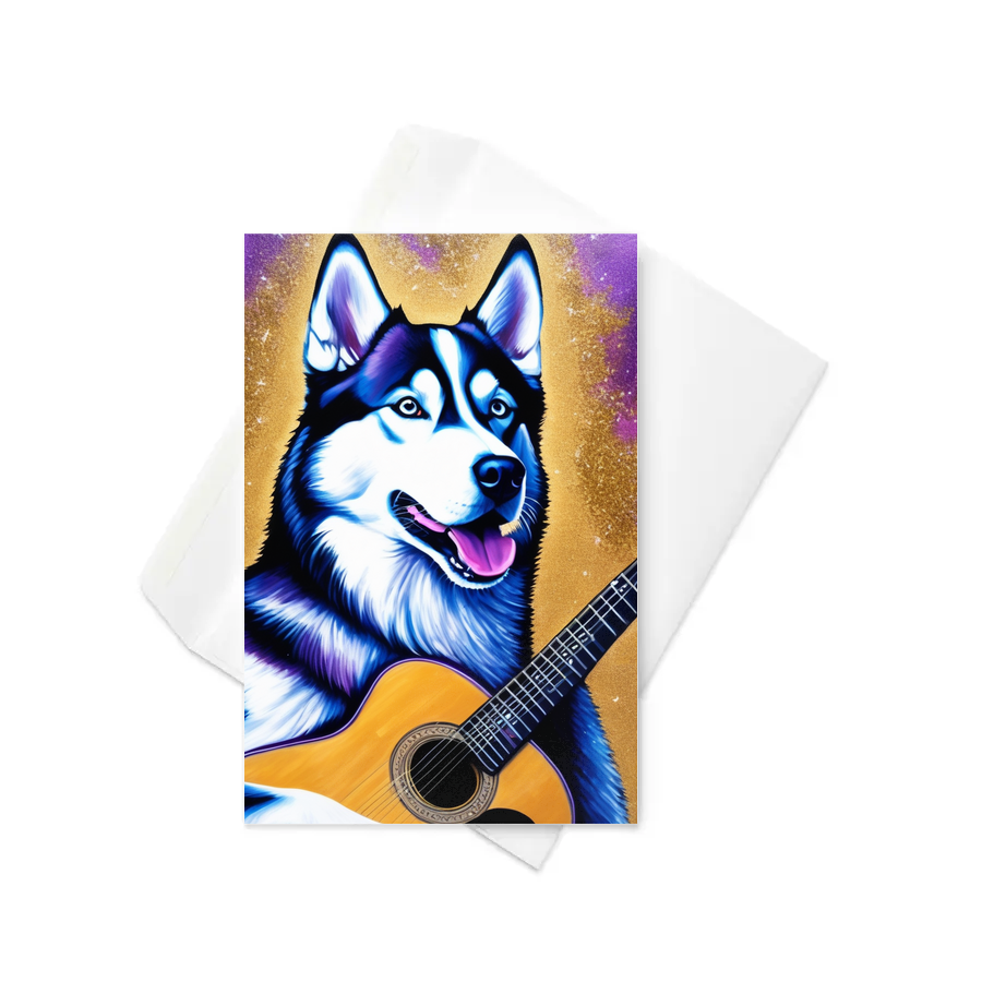 PugMug Custom Siberian Husky Greeting Card