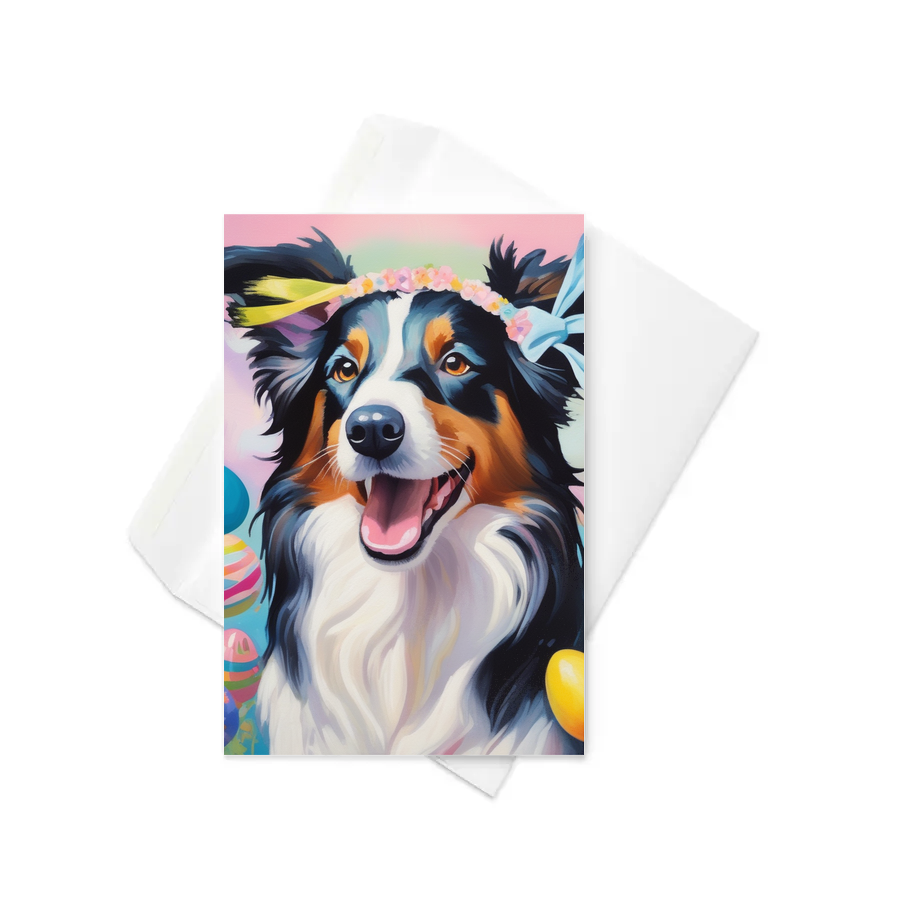 PugMug Custom Border Collie Greeting Card