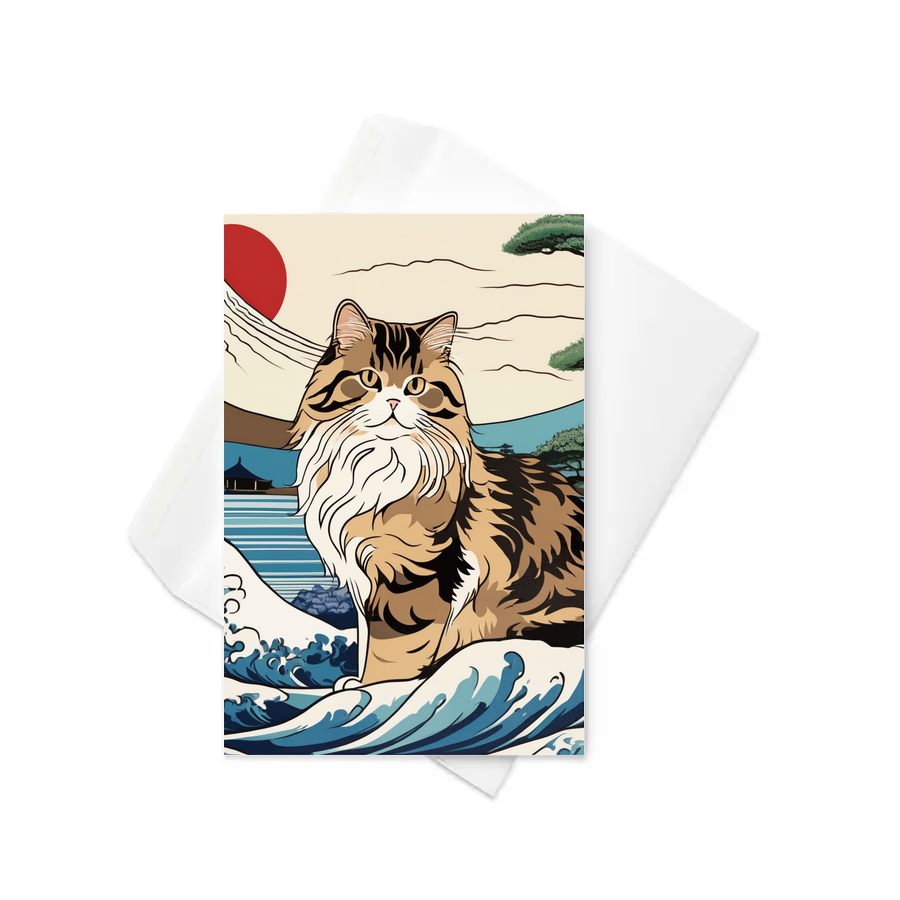 PugMug Custom Tabby Persian Cat Greeting Card