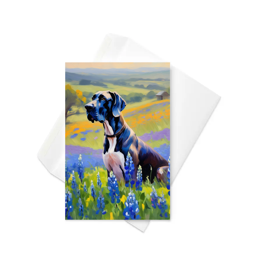 PugMug Custom Great Dane Greeting Card