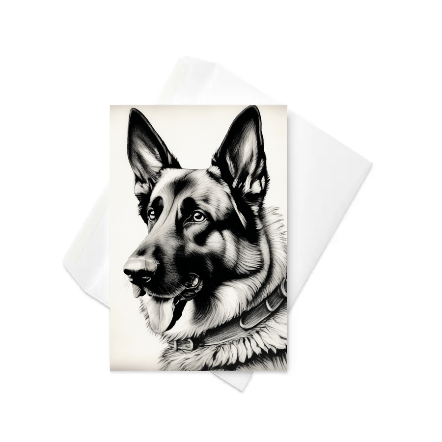 PugMug Custom German Shepherd Dog Greeting Card