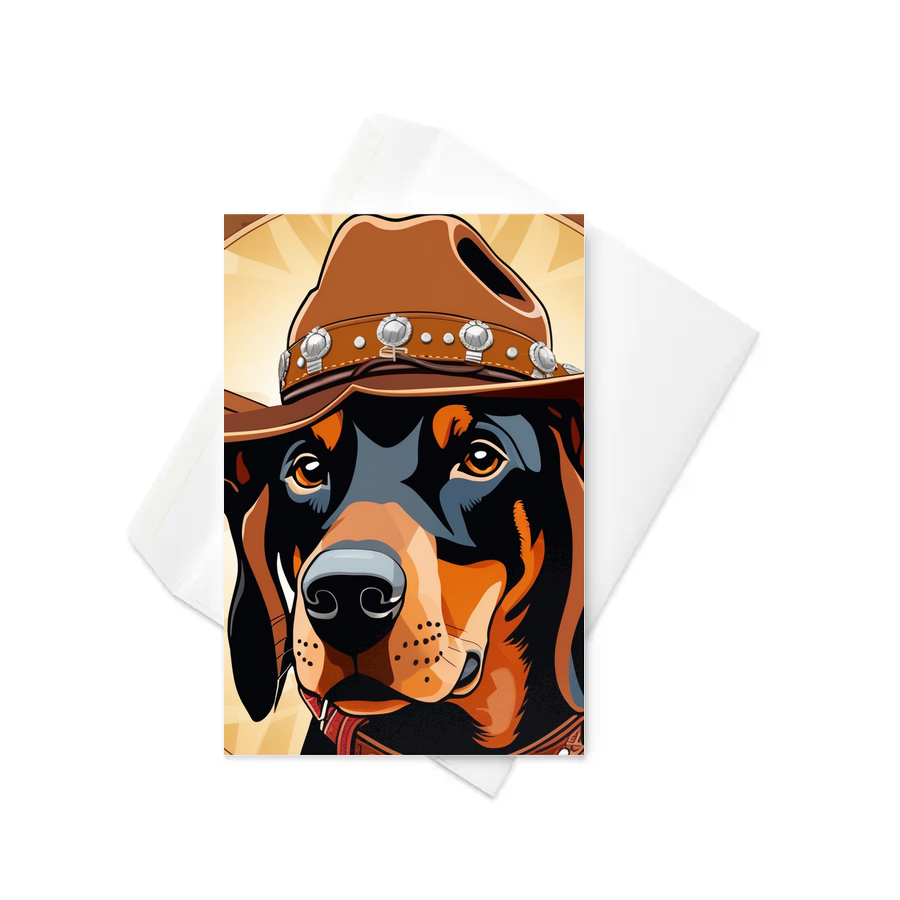 PugMug Custom Doberman Pinscher Greeting Card