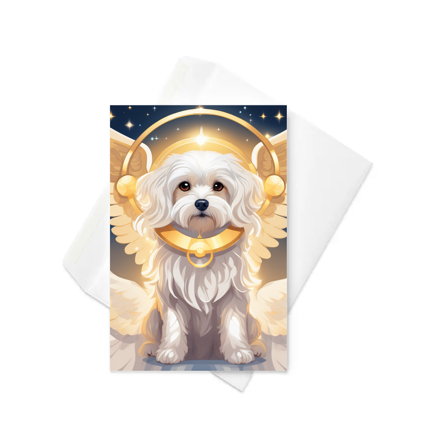 PugMug Custom Maltese Dog Greeting Card