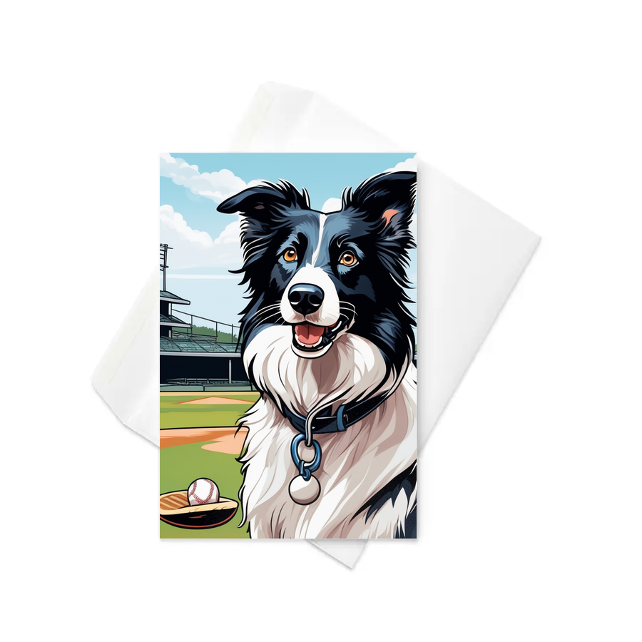 PugMug Custom Border Collie Greeting Card