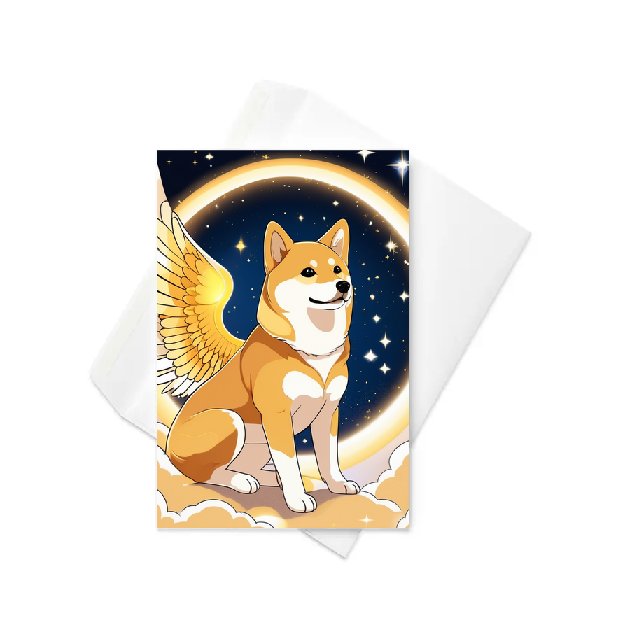 PugMug Custom Shiba Inu Greeting Card