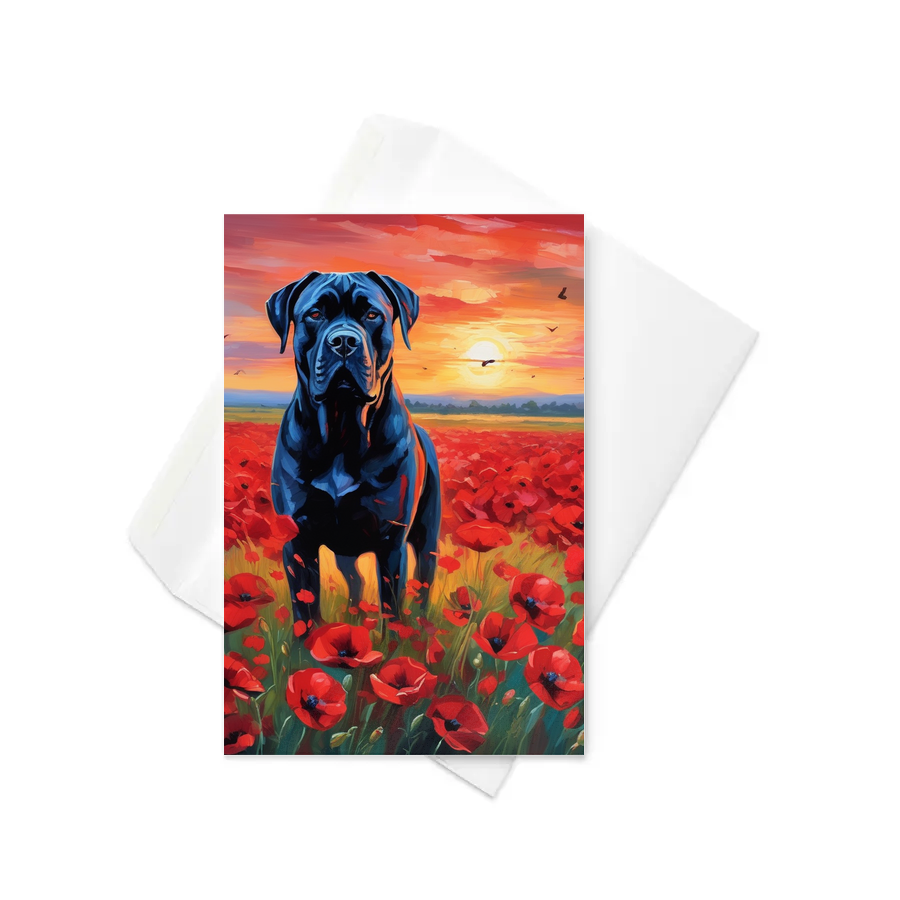 PugMug Custom Cane Corso Greeting Card