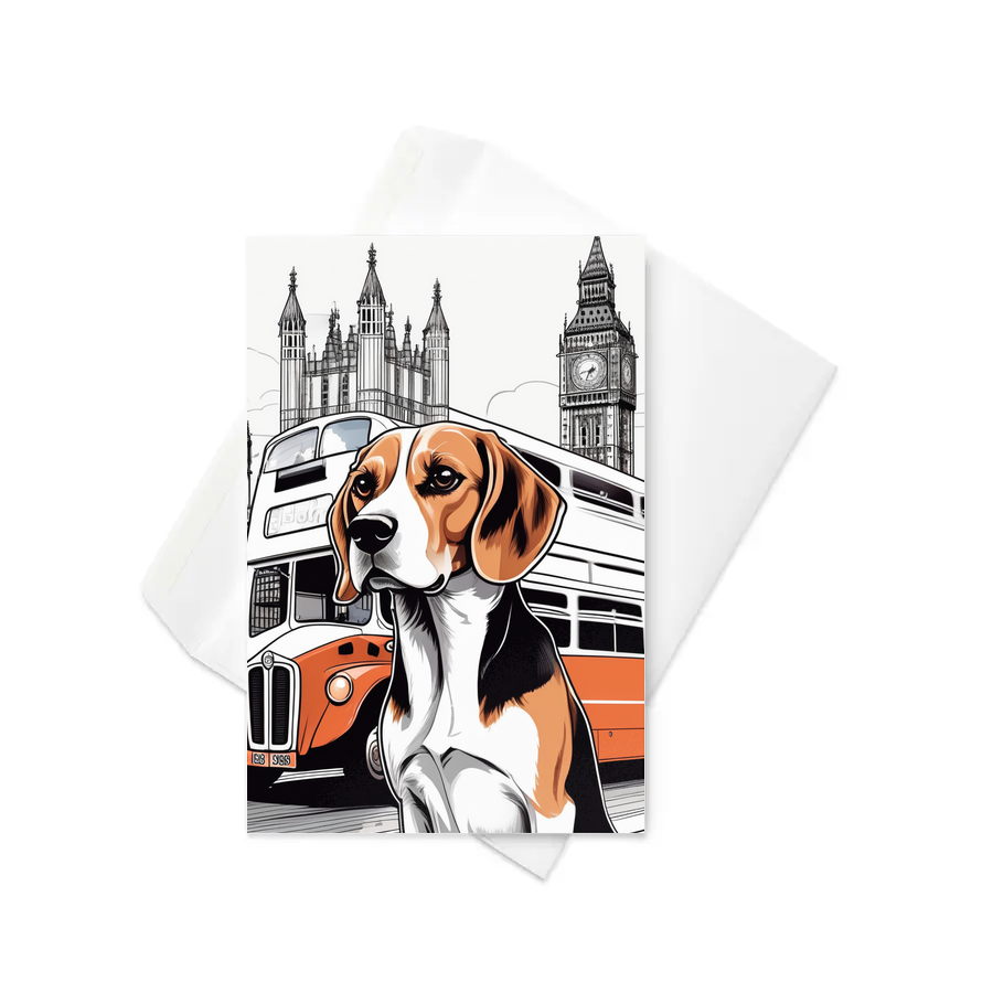 PugMug Custom Beagle Greeting Card