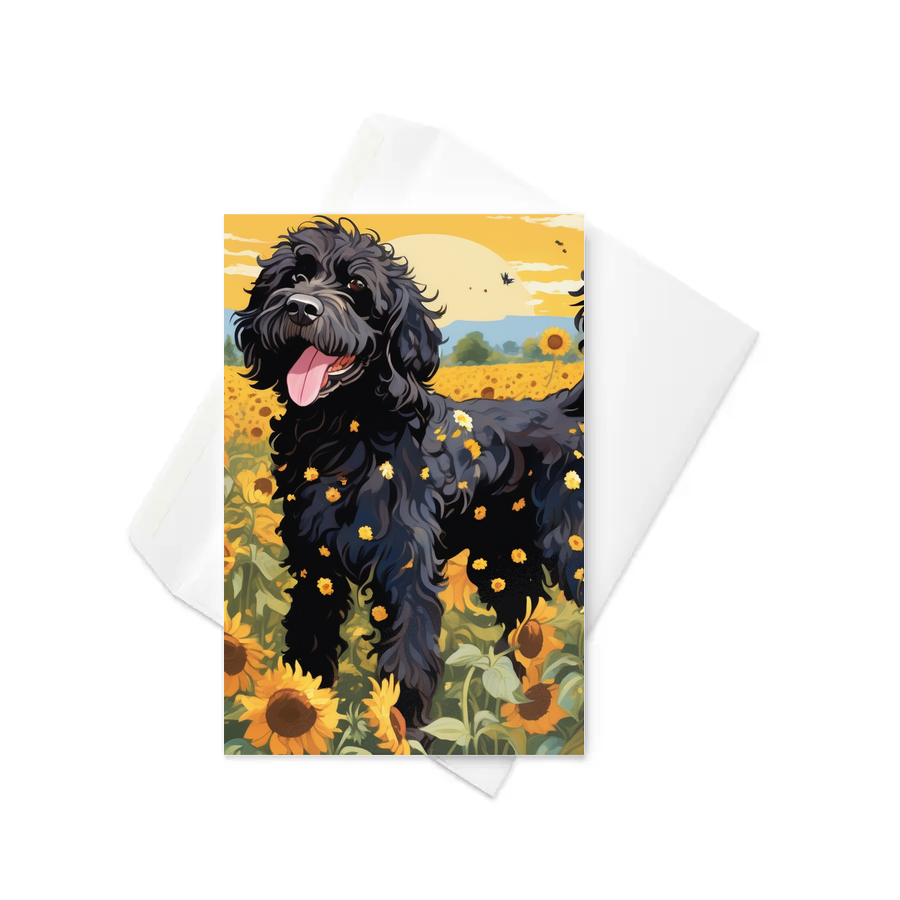 PugMug Custom Portuguese Water Dog Greeting Card