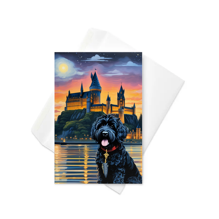 PugMug Custom Portuguese Water Dog Greeting Card
