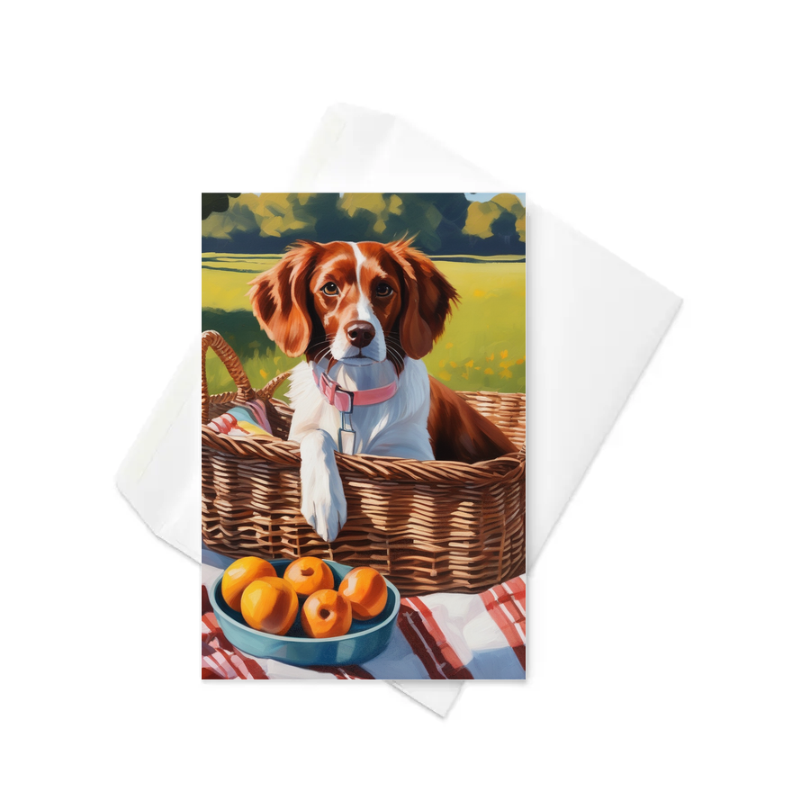 PugMug Custom Brittany Dog Greeting Card
