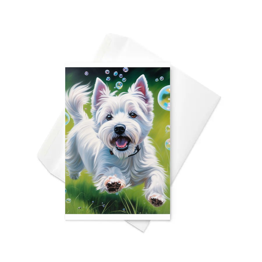 PugMug Custom West Highland White Terrier Greeting Card