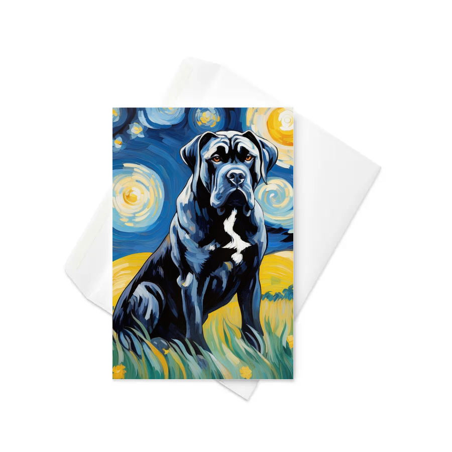 PugMug Custom Cane Corso Greeting Card