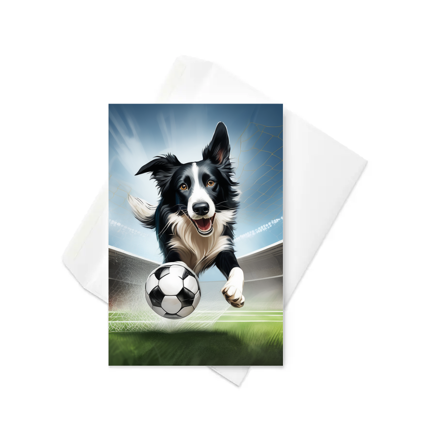 PugMug Custom Border Collie Greeting Card