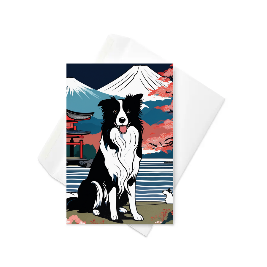 PugMug Custom Border Collie Greeting Card