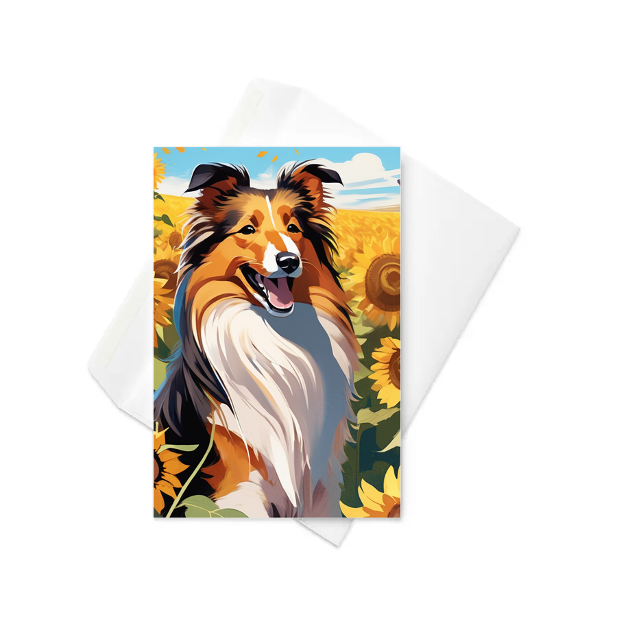 PugMug Custom Shetland Sheepdog Greeting Card