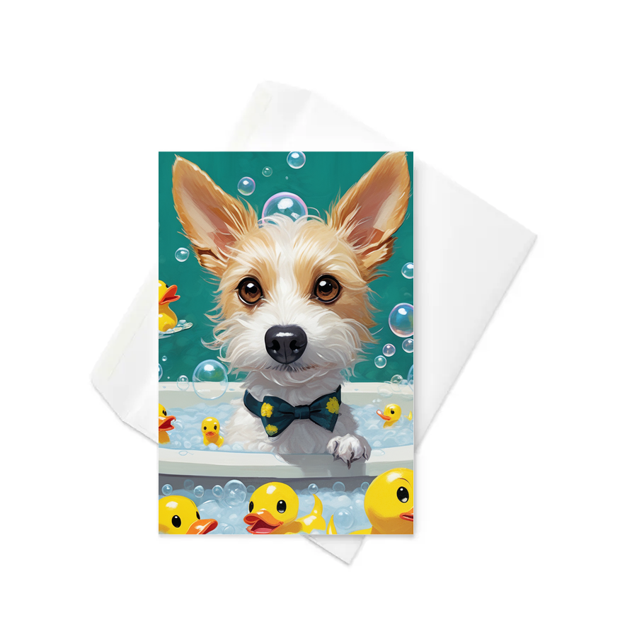 PugMug Custom Luna Greeting Card