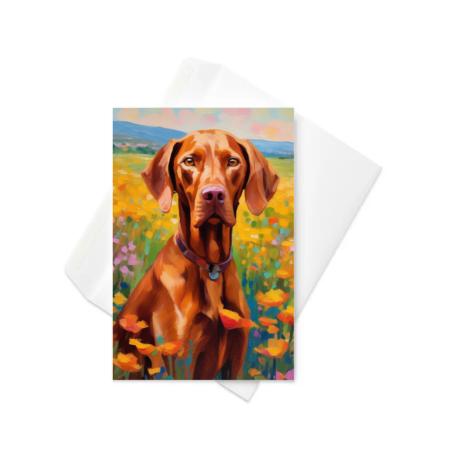 PugMug Custom Vizsla Greeting Card