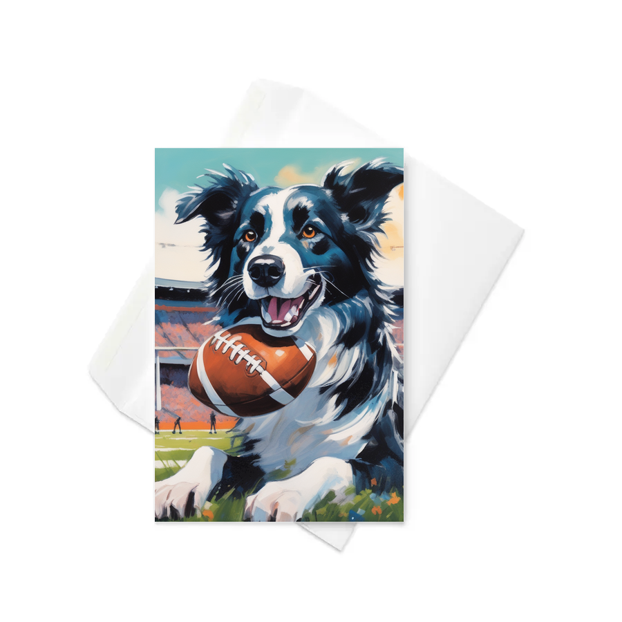 PugMug Custom Border Collie Greeting Card