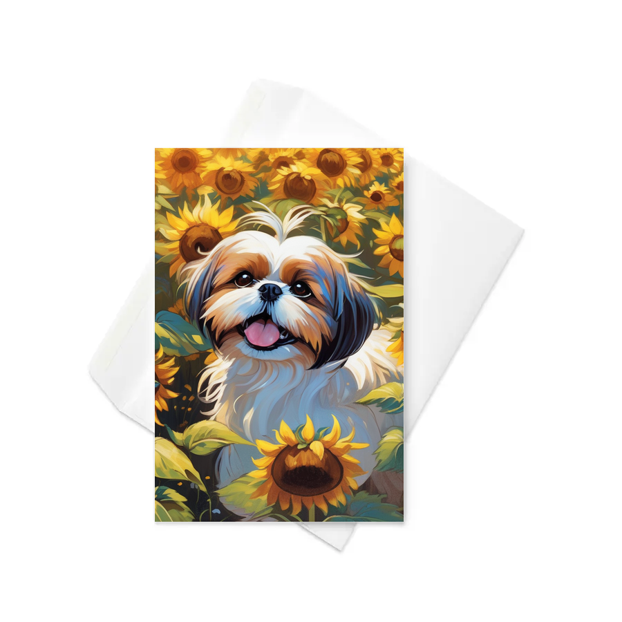 PugMug Custom Shih Tzu Greeting Card