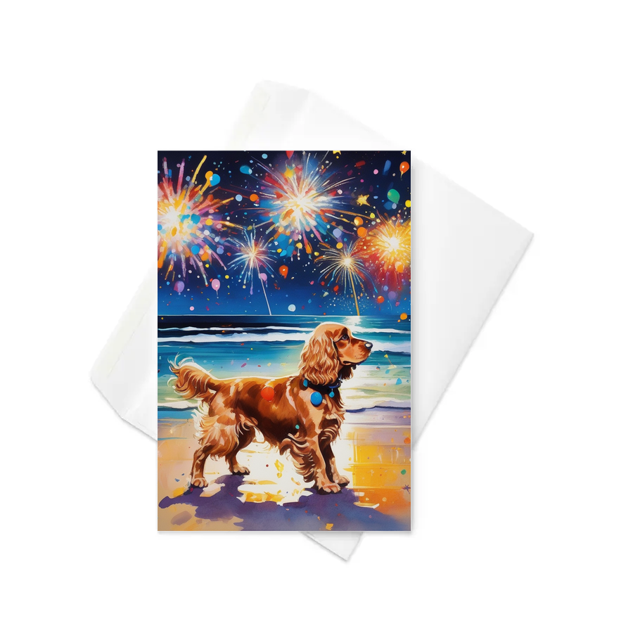 PugMug Custom Cocker Spaniel Greeting Card