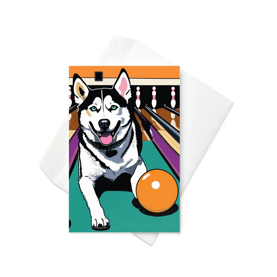 PugMug Custom Siberian Husky Greeting Card