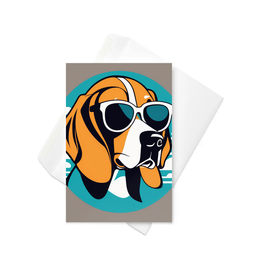 PugMug Custom Beagle Greeting Card